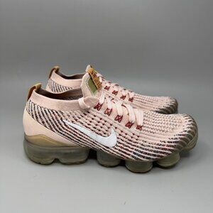 Nike Air VaporMax Flyknit 3 Womens Size 8 Pink Athletic Running Shoes Sneakers